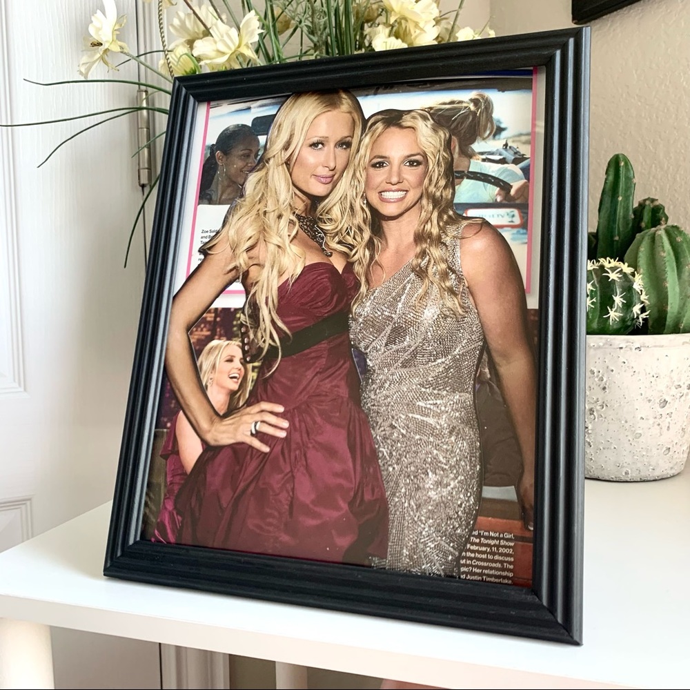 Paris Hilton Britney Spears Collage Wall Art Y2K Celebrity Duo Pop Culture Decor
